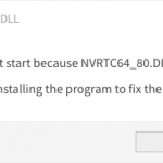 nvrtc64_80.dll error