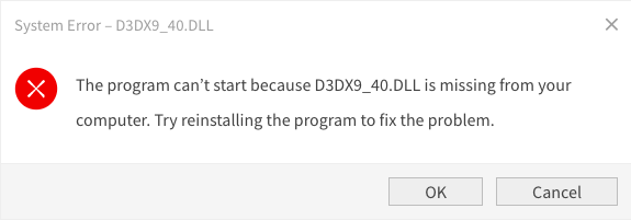 d3dx9_40.dll error