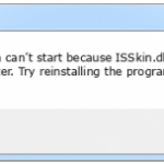 isskin.dll error