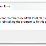 msvcp120.dll error